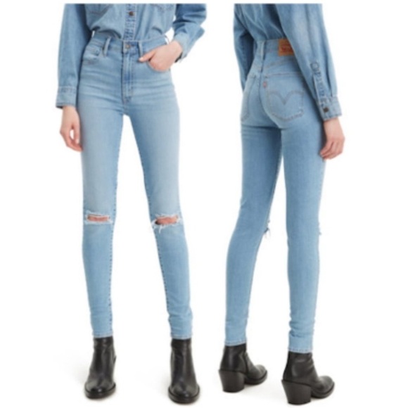 Levi's Denim - Levi’s Mile High Skinny Light Wash Jean